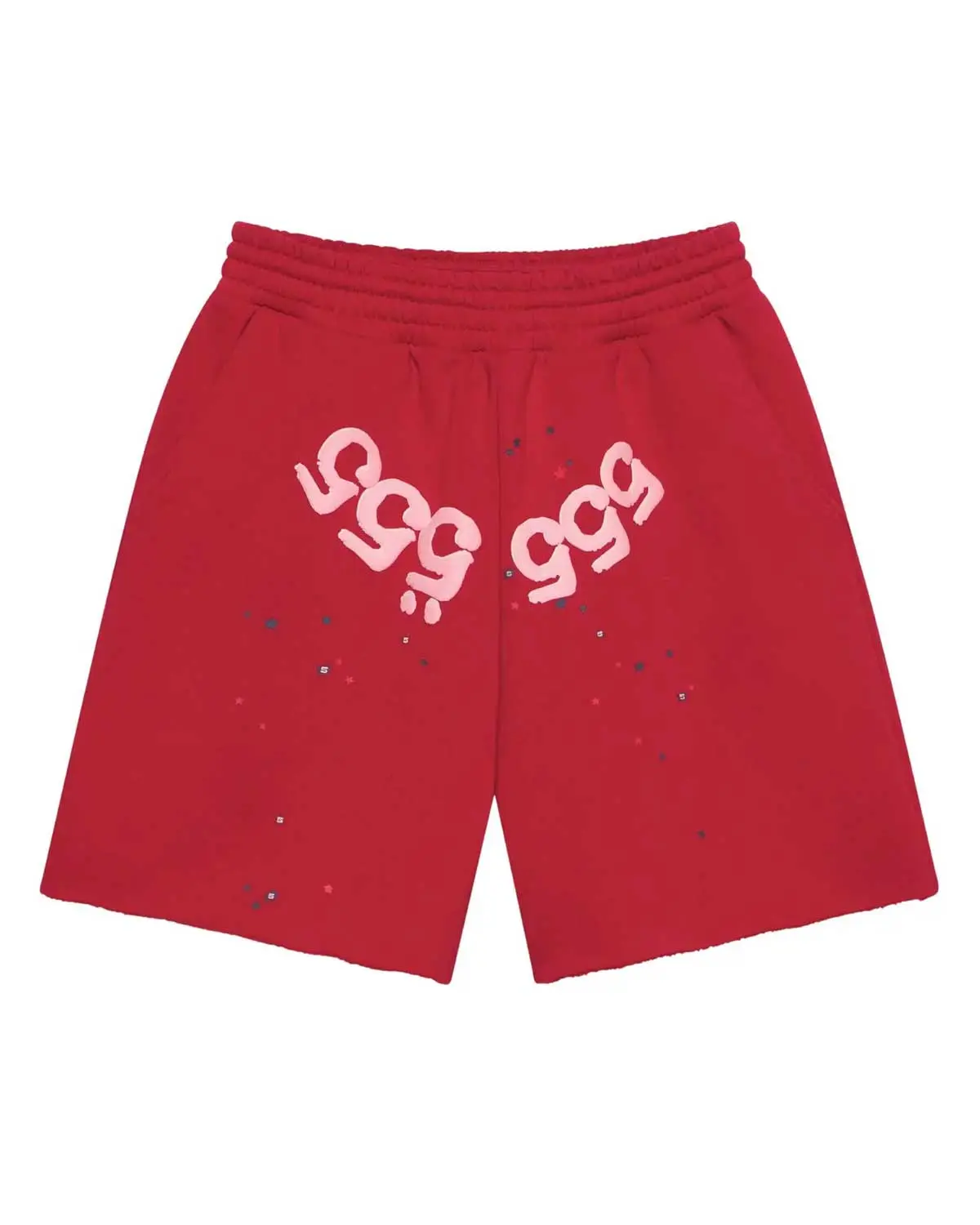 Sp5der Angel Number Sweatshorts Merlot