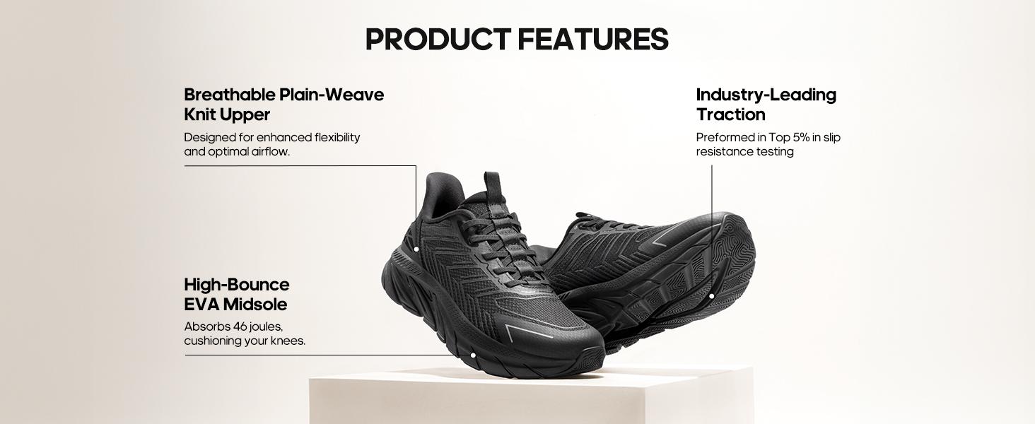 AllSwifit 2.0 Men's Slip On Comfortable Walking Shoes Running Tennis Athletic Gym Workout Cross Training