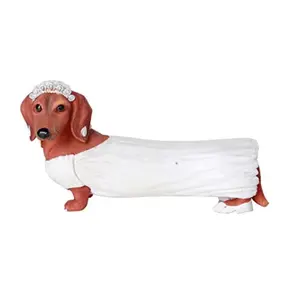 Adorable Doxies Collection Wedding Couple Bride and Groom Doxie Dachshund Figurine