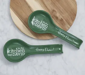 In the Kitchen with David Set of 2 Spoon Rests In the Kitchen with David Set of 2 Spoon Rests