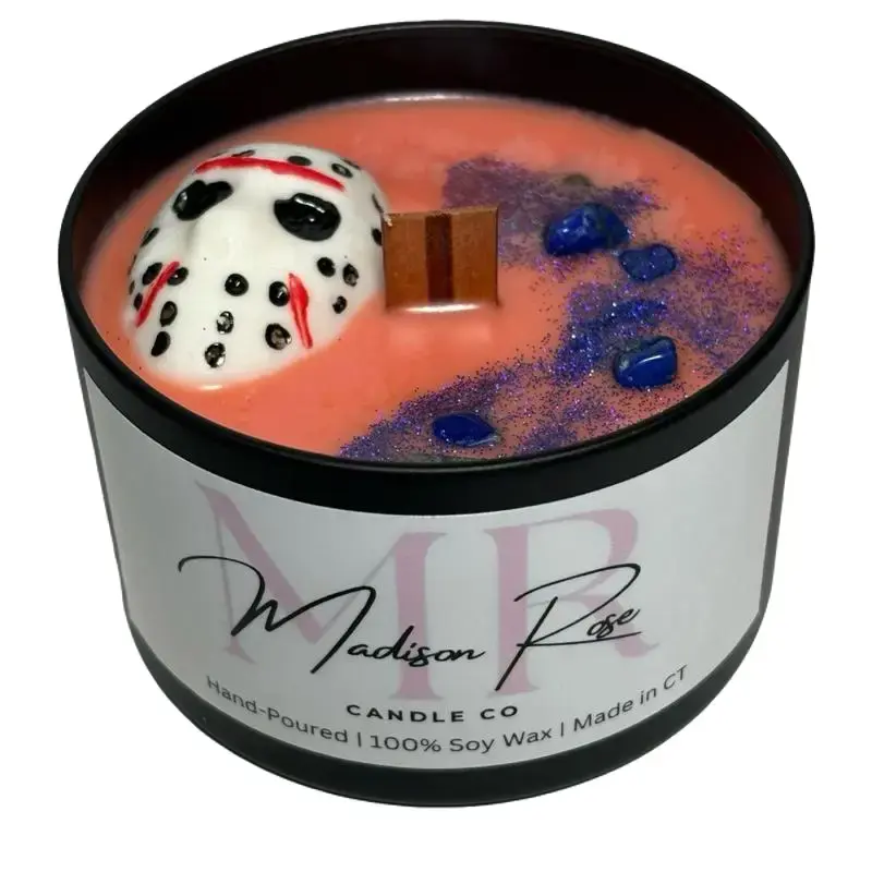 Camping By The Lake - Horror Movie Candle - Scented Sugared Campfire - Hand Poured 100% Soy Wax Jar