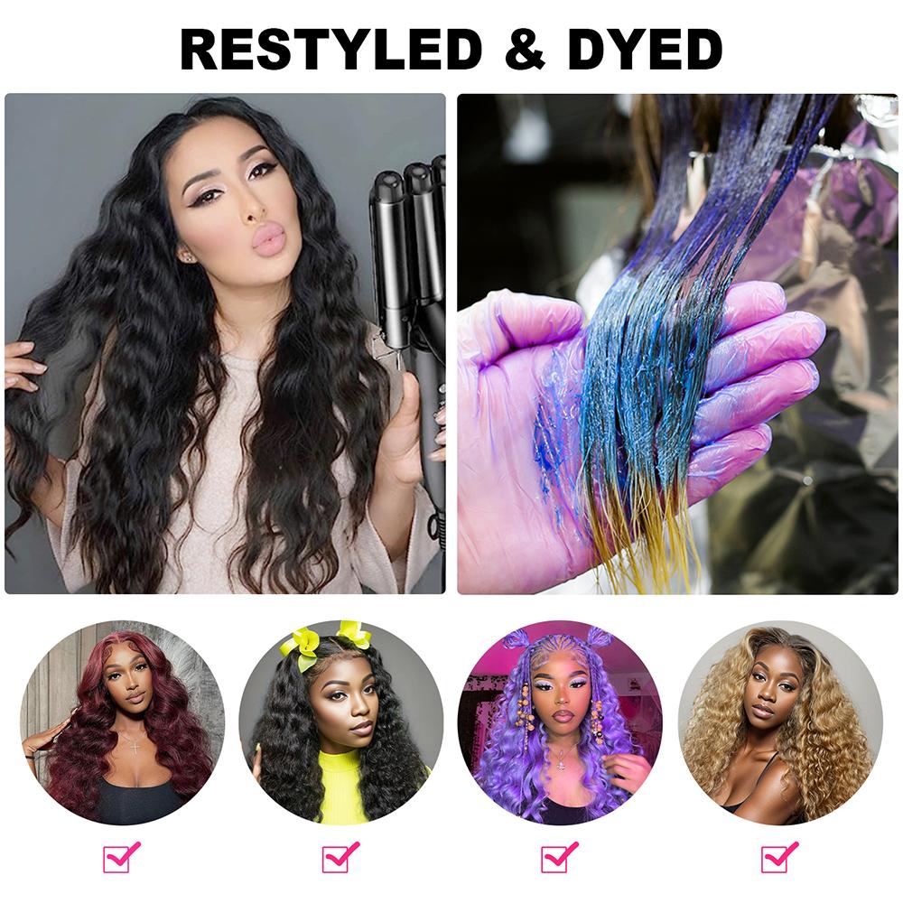 Deep Wave Hair 3 Bundles Brazilian Virgin Human Hair Weave Quick Weave