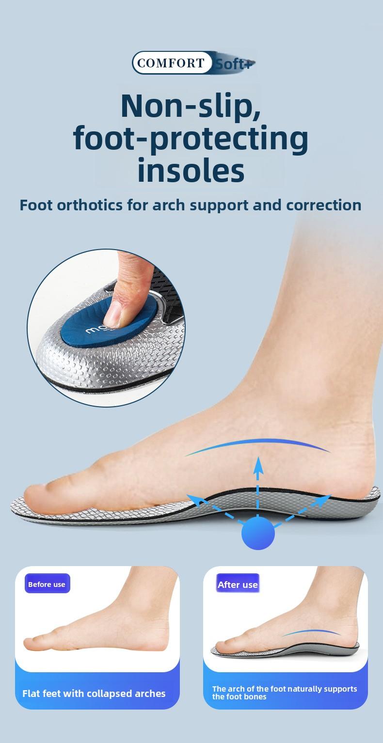 Sports Insoles |     High Elastic Shock Absorbing, Arch Support, Breathable Deodorant