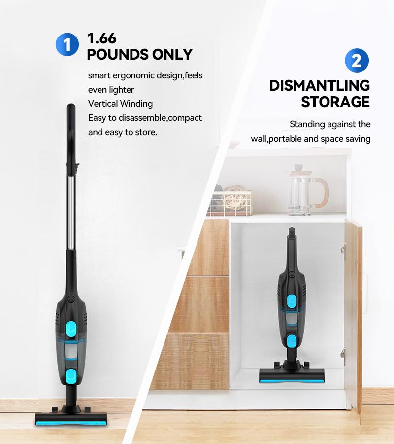 INSE R6X Corded Stick Vacuum, 15KPa Suction with 600W Motor, Ultra-Lightweight Bagless Upright Vacuum with Handheld for Home Hard Floor Carpet Pet Hair Car Cleaning home cleaning tools home appliances