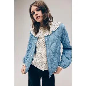 H&M Quilted denim jacket