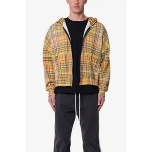 mnml Plaid Thermal Hoodie - Multi mnml Plaid Thermal Hoodie - Multi