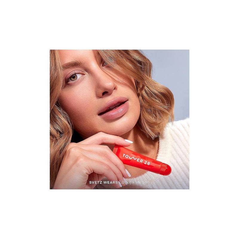 Tower 28 Lipsoftie Tinted Lip Treatment in SOS