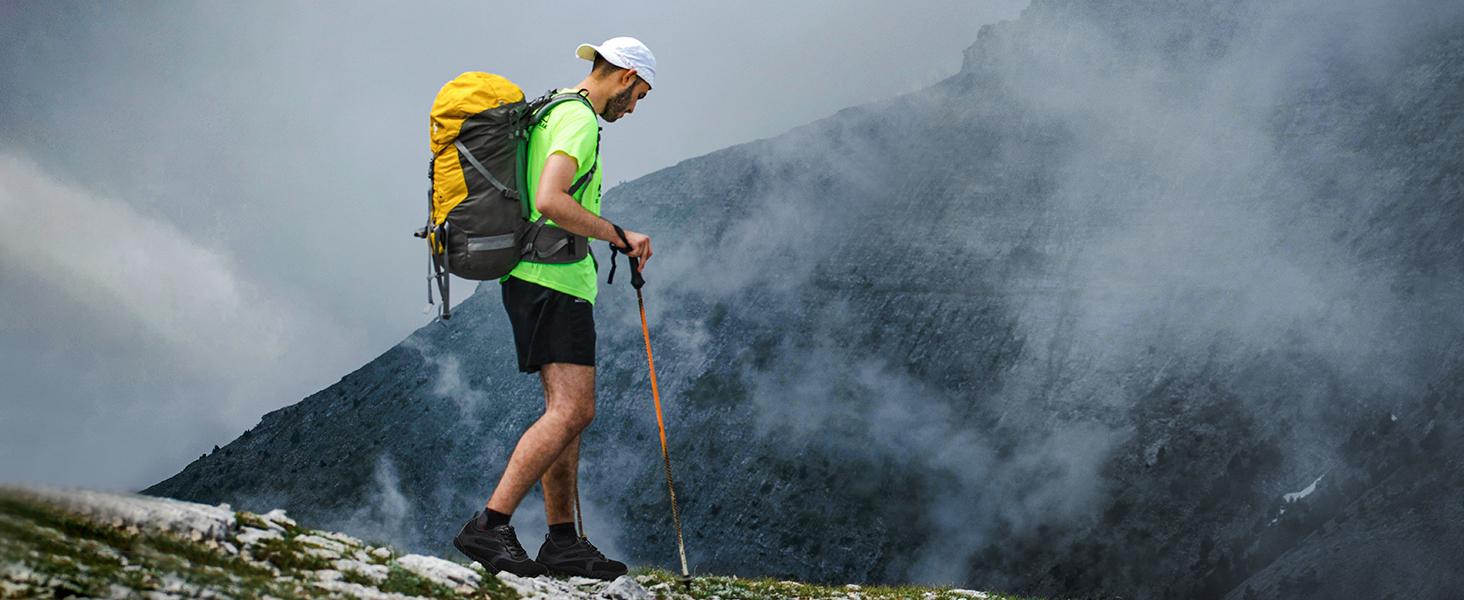 HOBIBEAR Leather-look Spring and Autumn Lightweight Breathable Sneakers Hiking Shoes Water Shoes Quick-Dry Shoes