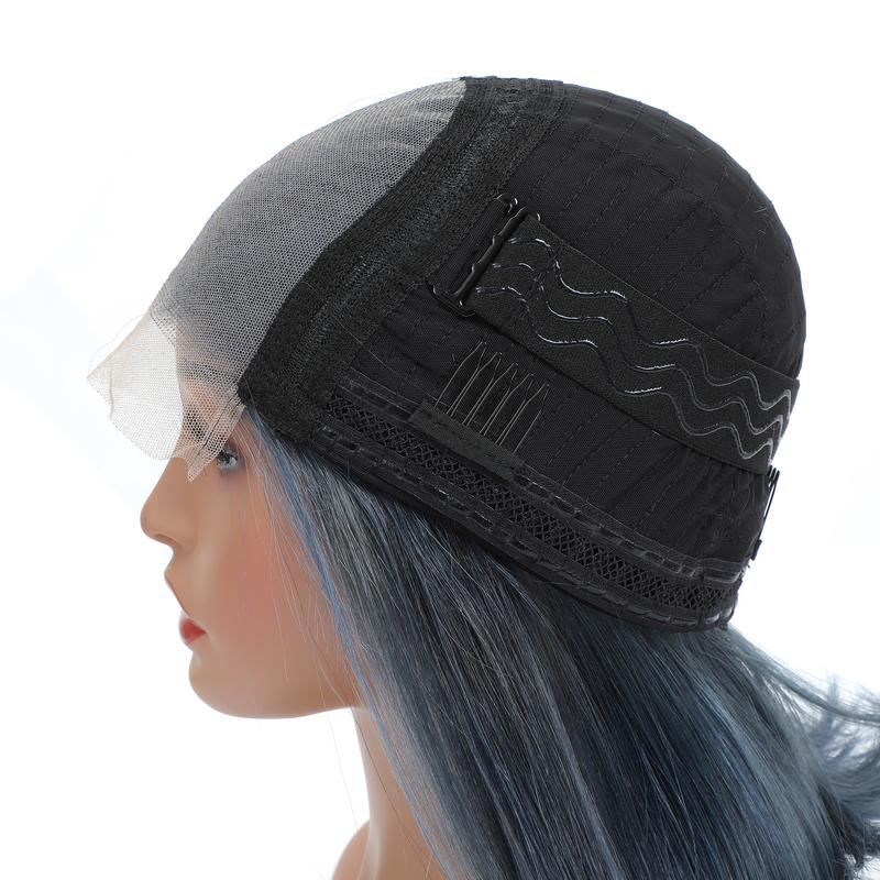 【Unique Color】CindiRiver 250% Density Misty Blue Color Bob Wig 5x5 HD Glueless Wig Human Hair Double Drawn 12 Inch Bob Wigs Side Part Blue Color Lace Front Wig Dark Blue Wig for Black Girls No Glue Needed & Easy to Install with Draw String