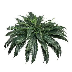 VEVOR 1 PCS Artificial Ferns, Natural Spread Diameter 43-47 Inch, Large Hanging Artificial Boston Ferns, Fake Plant Wall Decor with 88 Branches, Faux Fern for Home Office and Outdoor (Flowerpot Unincluded)