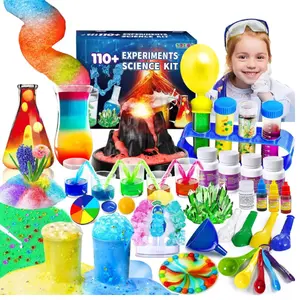 110+ Science Experiments Kits for Kids, Science Projects STEM Activies Toys Gifts for Boys & Girls, Volcano Eruption, Chemistry Set and More Scientist Educational Toys