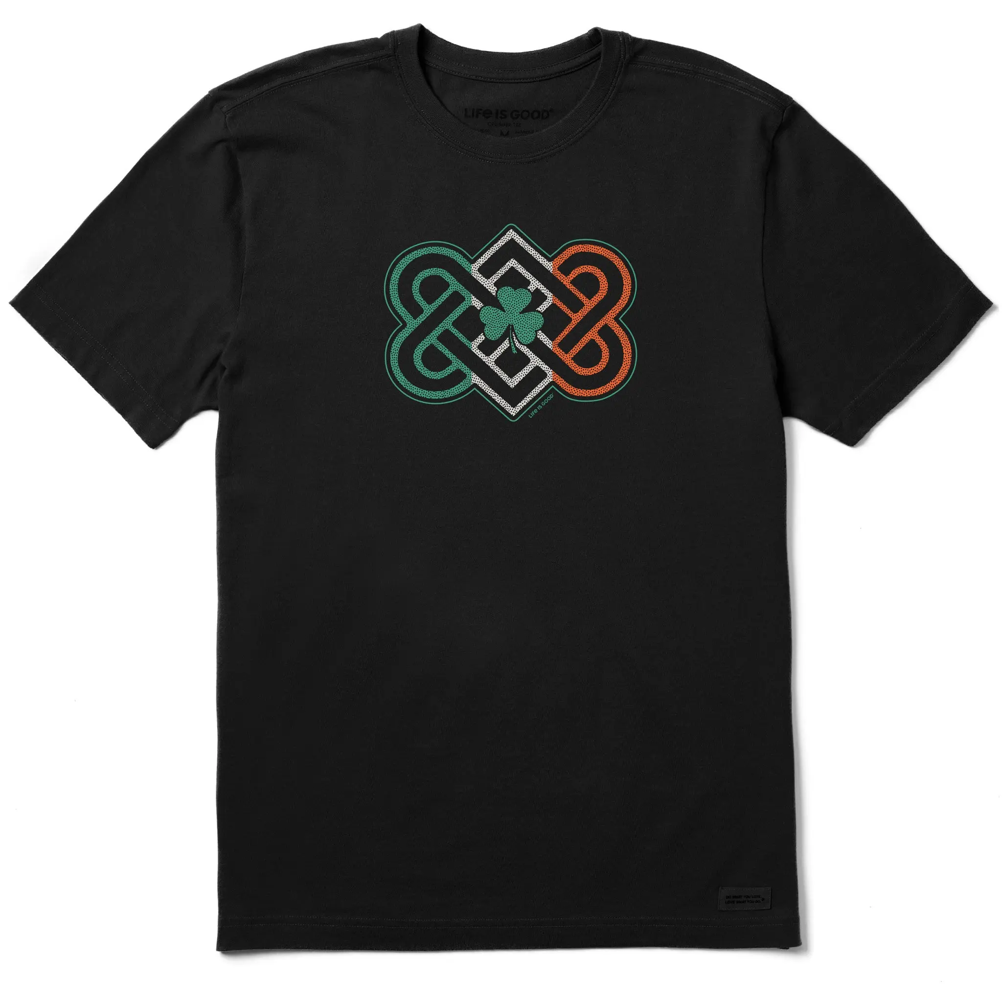 Men's Intricate Shamrock Flag Short Sleeve Crusher Tee