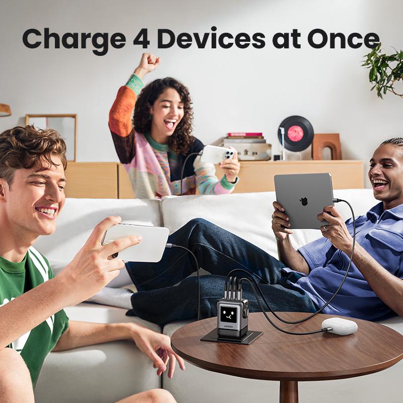 UGREEN Uno 100W/65W/30W Robot Charger Bundle with 100W 3.3 FT Fast Charging Cable, Fast Charging for Macbook, iPhone 17/16 Pro Max, Samsung,September Restock，TikTokShopBlackFriday ,TikTokShopJumpstartSale