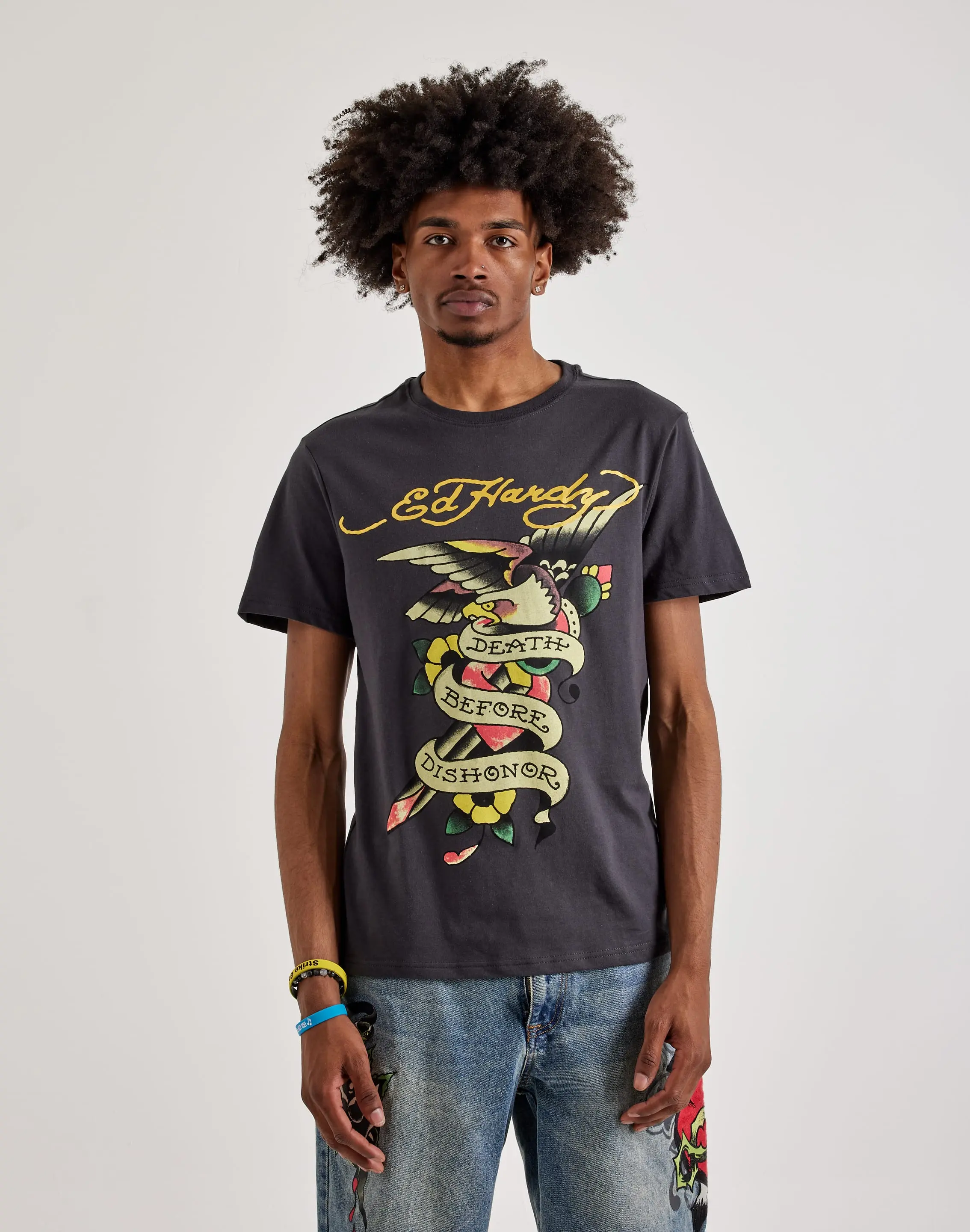 Mens Ed Hardy Eagle Short Sleeve Tee