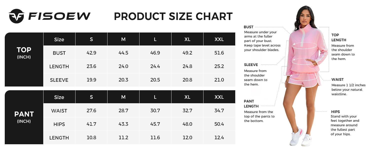 Fisoew Womens 2 Piece Outfits Sets Half Zip V Neck Long Sleeve Pullover Tops Shorts Casual Tennis Running Tracksuits #Springtok #TikTokShopHolidayHaul #TikTokShopJumpstartSale