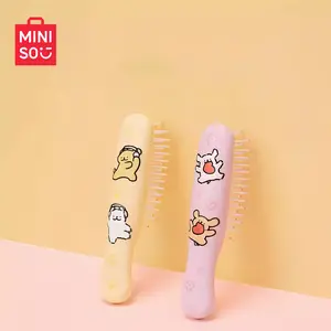 MINISO Pink Hair Brush Gentle No-Pull Detangling for Girls Teens & Kids Perfect for Daily Use at Home School Dorm & Travel Adorable Gift,Holiday Gift Birthday Gift Party Gift(1pc)
