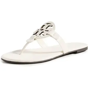 Tory Burch Womens Miller Soft Sandals - New Ivory/Off White - 6.5