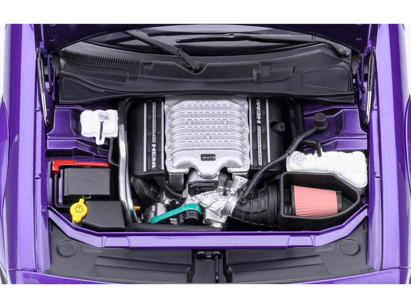 2023 Dodge Challenger SRT Super Stock Plum Crazy Purple 1/18 Model Car by Autoart