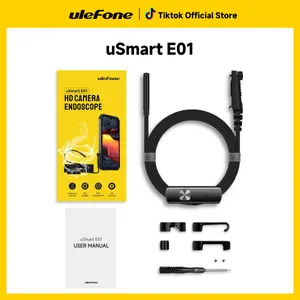 Ulefone uSmart Endoscope E01 for Ulefone Armor Phone/Pad Series, IP67 Waterproof 3-in-1, 2M Semi-Rigid, 5.5 mm Borescope Inspection Camera, 6 LED Lights