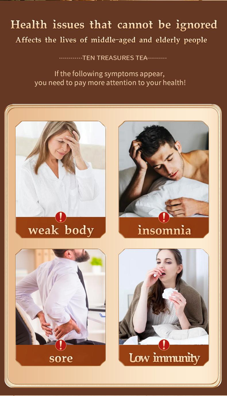 [LIVE]Treecode 10-in-1 Ginseng & Sea Cucumber Tea | Upgraded Ten Treasures Formula with Maca & Goji | Premium Men's Vitality & Energy Booster | Natural Herbal Wellness Blend