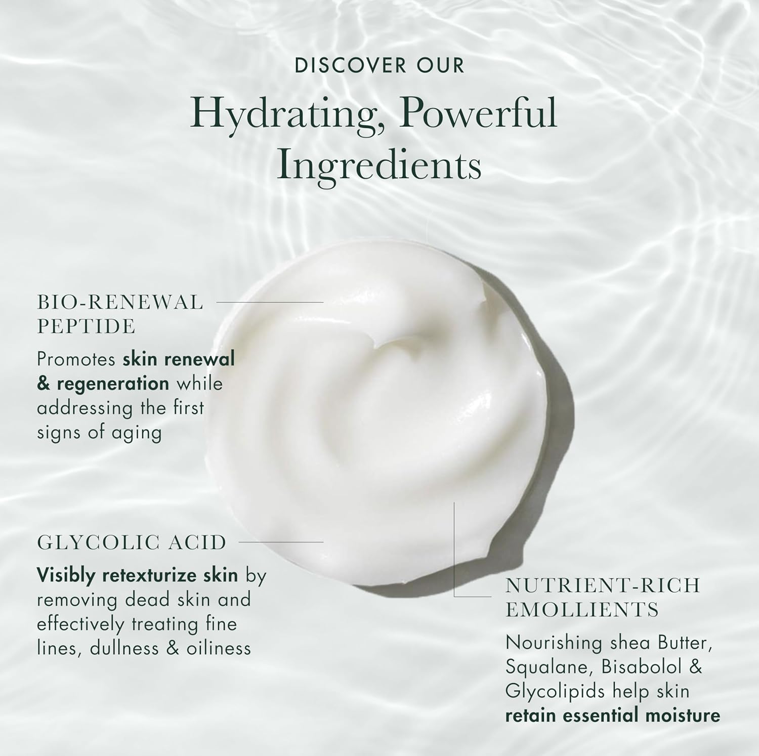 RéVive Moisturizing Renewal Cream / Nightly Retexturizer - Anti Aging Face Cream for Gentle Exfoliation & Skin Renewal with Glycolic Acid & Bio-Renewal Peptide (50 ml/1.7 oz)