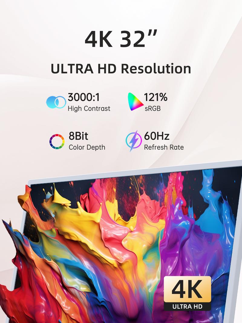 KTC MegPad 32" 4K Touch Screen 3840*2160@60Hz Portable Monitor, Google EDLA-Certified,Google TV, Android 13, 8G RAM+128G Storage Octa- core CPU, 3D 20W Speakers, Built-in 9500mAh Battery, WiFi 6 Remote Mouse Contro, A32Q7Pro