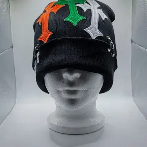 Colors Crosses patch beanie Colors Crosses patch beanie