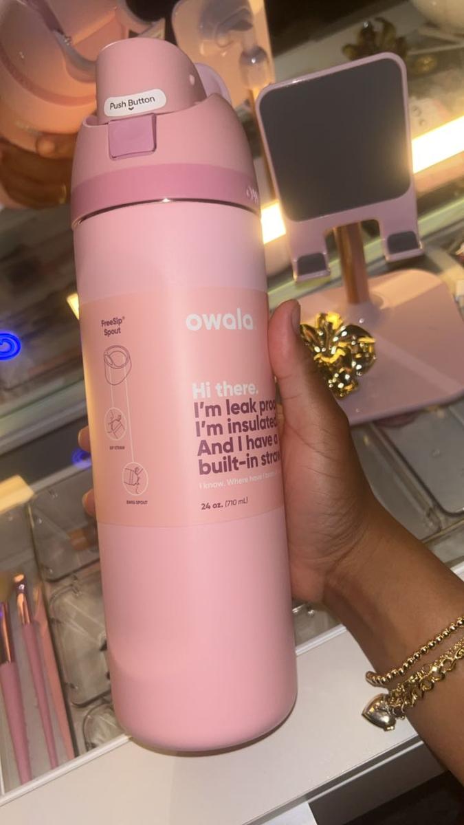 Item: Rose Quartz, Stainless Steel, 24oz