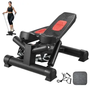 Stair climber, mini home stepper, hydraulic fitness stepper with resistance band, full-body aerobic exercise equipment, stair climber, unique fitness equipment, perfect gift.