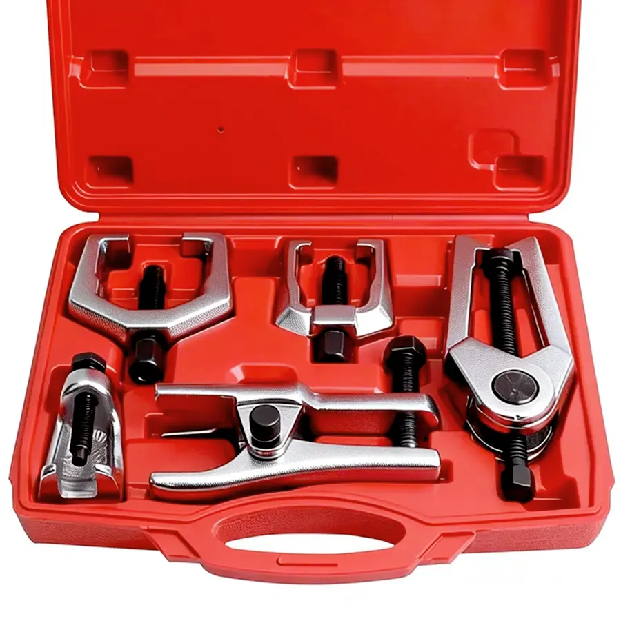 5-in-1 Heavy Duty Ball Joint Separator, Pitman Arm Puller, Tie Rod End Tool Set, Splitter Removal Kit Red, Mutifunction Tool Set for Front End Service, Gift for men, Home car repair, Automotive Maintance#summerfinds
