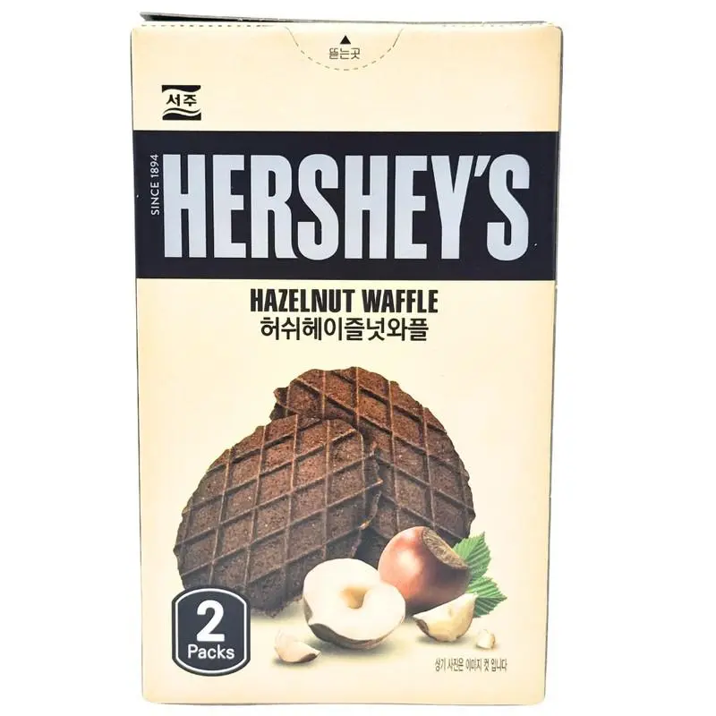 Hershey Korea Import Hazelnut Chocolate Waffle 1.94 oz 8ct