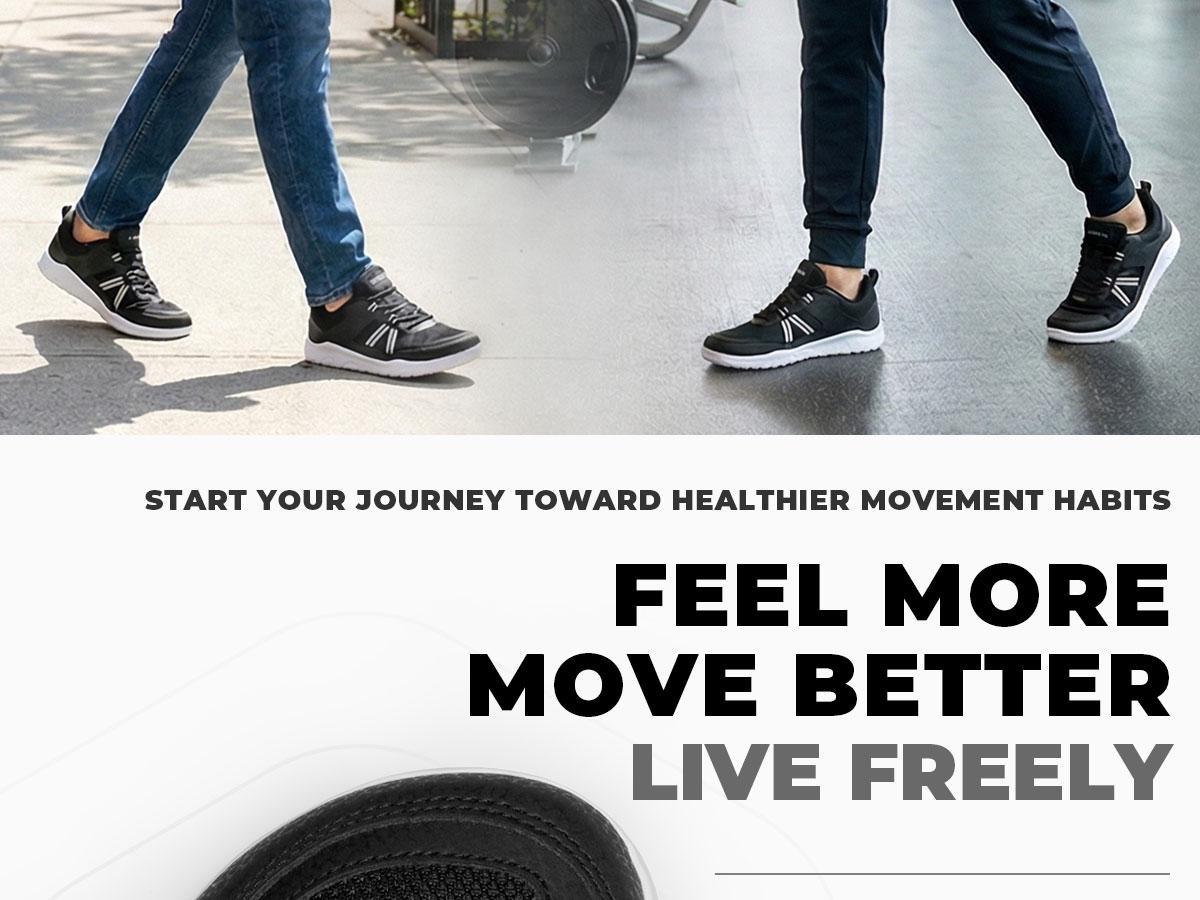 Airhas Men’s Barefoot Shoes with Anatomical Toe Box, Zero Drop, Breathable Gym Shoes — Minimalist Casual Shoes