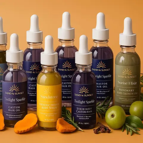 Hair and body oils , sandnsunset hair and body oils , hair growth oil