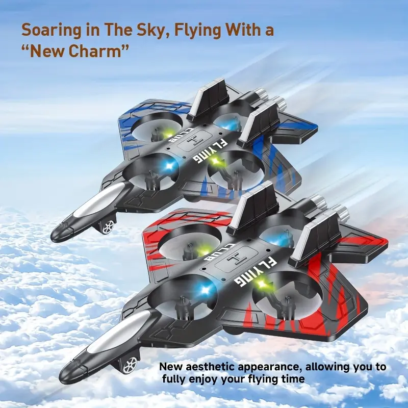 Foam Drone for Kids, Crash Proof RC Airplane Toy, Flexible & Non-Breakable Glider, Cool Gift for Boys Girls