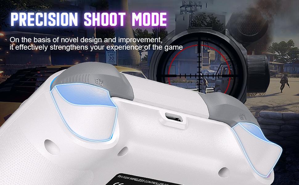 Xbox One Wireless WIFI Controller RH-1025 for Xbox One/Series X|S Windows 10/11 with 2.4GHZ Game Joystick Hybrid D-Pad RGB Lighting Turbo Function 3.5mm Audio