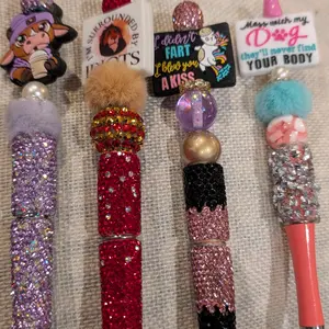 Gorgeous Handmade Rhinestone Pens- ANY Order $30+ gets 3 FREE GIFTS &Shipping included! Come check us out at PittiesandPens today! :) More you buy, more you save! ShippingShipping SAME or Next Day!