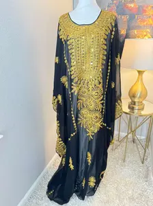 Dalia Hashimi - Women's Embrodiered Iraqi Dress, Arabic Dress, Ceremony Dress, Modest, Maxi - Eid, Ramadan, Gifts for Her