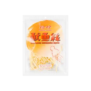 JANE JANE Taiwanese Dried Shredded Squid Snack 170g - Savory Seafood Jerky for Snacking