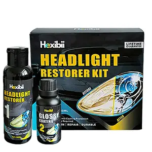 Hexibi Headlight Restoration Kit - Remove Oxidation & Yellowing, Enhanced Crystalization Coating, enhance brightness,No Power Tools