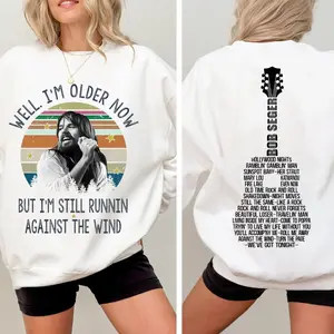2-sided Seger Well I'm Older Now I'm Still Running Vintage Quotes Shirt, Bob Seger Shirt, Music Lovers Shirt, Gift Tee For You And Family T-Shirt, Fashion Cotton, Full Colors, Full Sizes, For Men, For Women