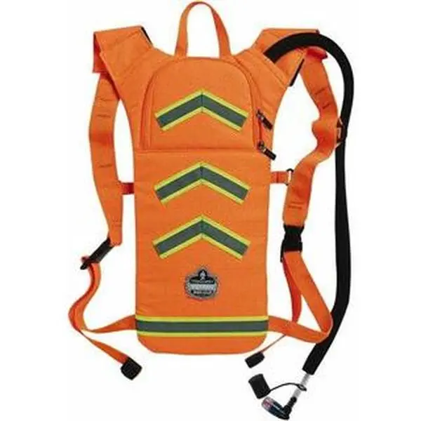 Ergodyne Orange Low-Profile Hydration Backpack, 70 oz Reservoir Capacity for Outdoor Sports, Model 13157, Reservoir Capacity 70 Oz