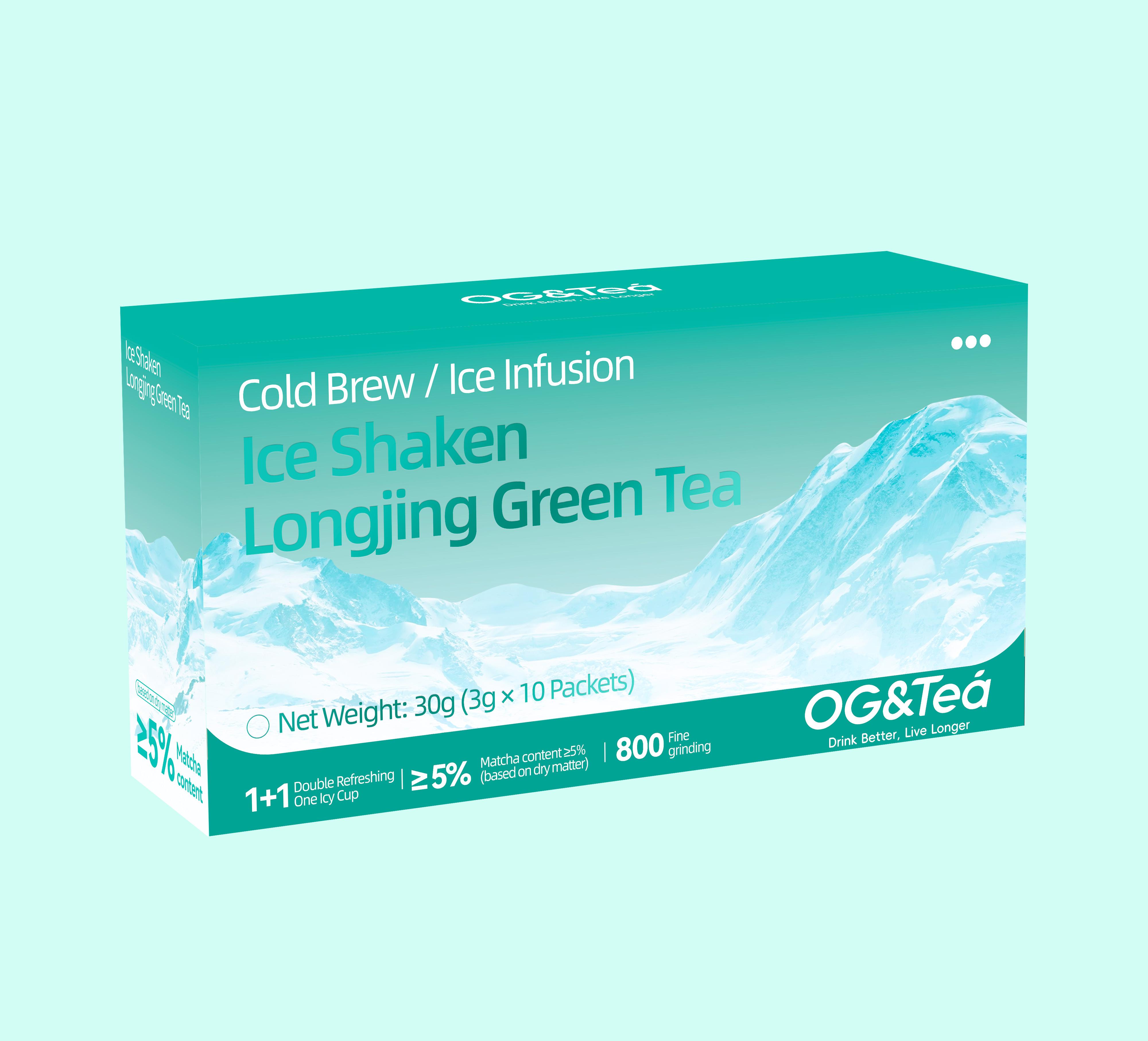Cold-brewed Iced Longjing Tea - Summer Green Tea, 1 Carton 30g (3g×10packs）