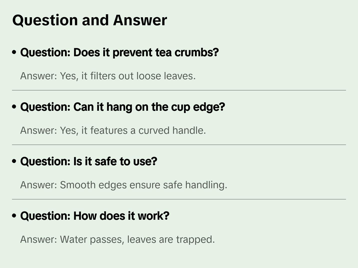 Stainless Steel Tea Strainer