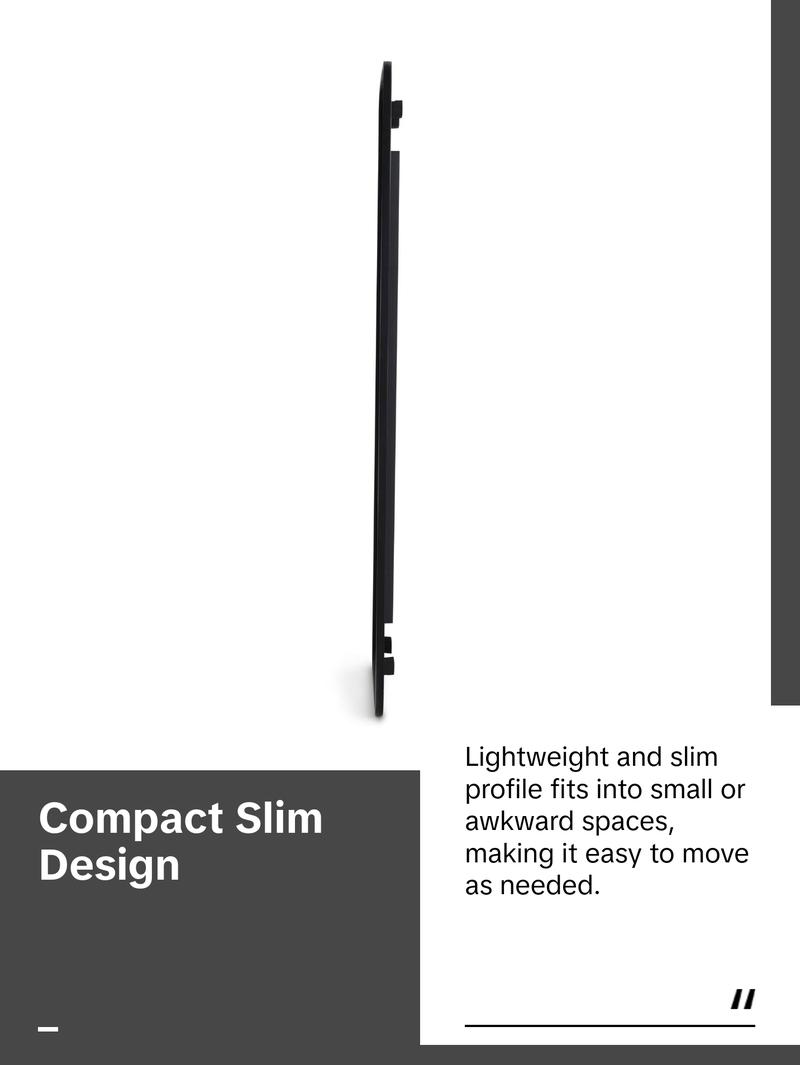 Umbra Hub Leaning Mirror, Full-Length Wall-Mounted or Leaning Mirror with Modern Rubber Frame Decor Lightweight