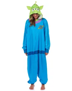 Disney Toy Story Union Suit Adults Alien Kigurumi Hooded Costume One Piece Pajama Loungewear