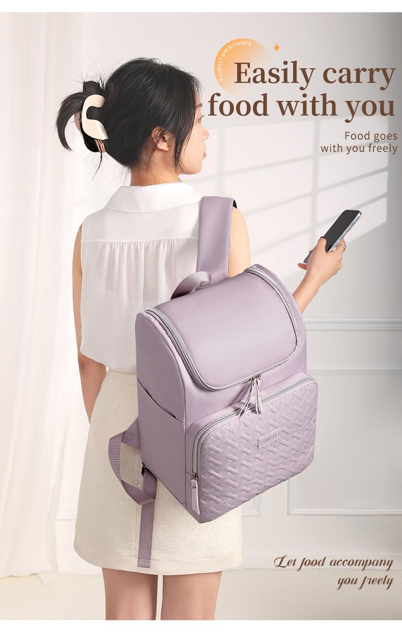 17L Large Capacity Picnic Backpack，Women's Insulated Lunch Backpack，Men's Waterproof Hiking Backpack Cooler Soft Cooler Bag for Picnic Camping