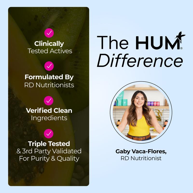 HUM Love Skin Collagen Supplement - Collagen Peptides with Hyaluronic Acid and Vitamin C to Support Firm Skin and Help Minimize Visible Signs of Aging