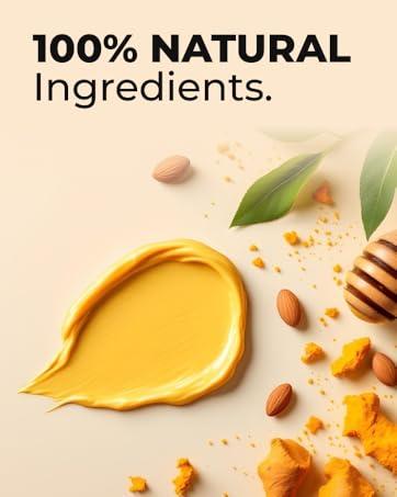 Glo Melanin Turmeric Brightening Scrub for Hyperpigmentation and Exfoliation, w/ Sea Salt & Vitamin E, 200ml