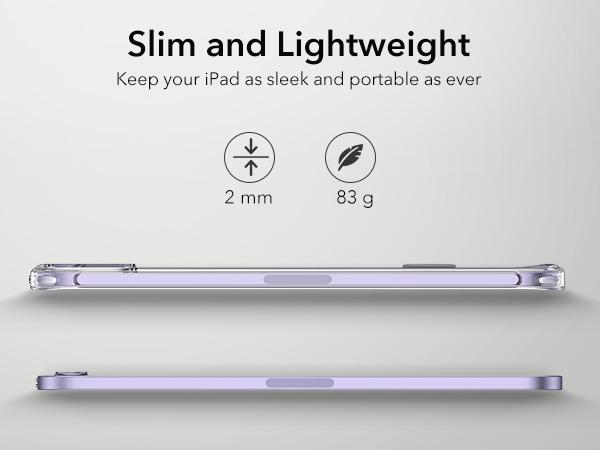 ESR Classic Series Case for iPad mini 6/7, Yellowing Resistant, Hard Back, Thin and Lightweight, Shock and Drop Protection, Supports Pencil Pro and Pencil(USB-C)