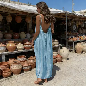 Women Solid Color Sleeveless Cami Dress Casual Fashion Summer Dress Soft Comfortable Fabric Ladies Outfit Suitable for Beach Vacation Holiday Getaways Outdoor Daily and Casual Wear